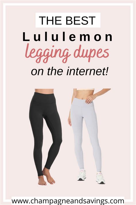 lululemon leggings dupes